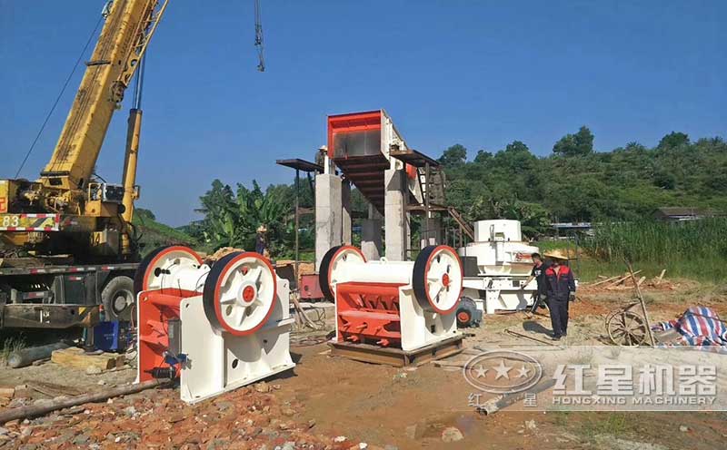 顎破+細顎破+制砂機現場 顎破+細顎破+制砂機現場